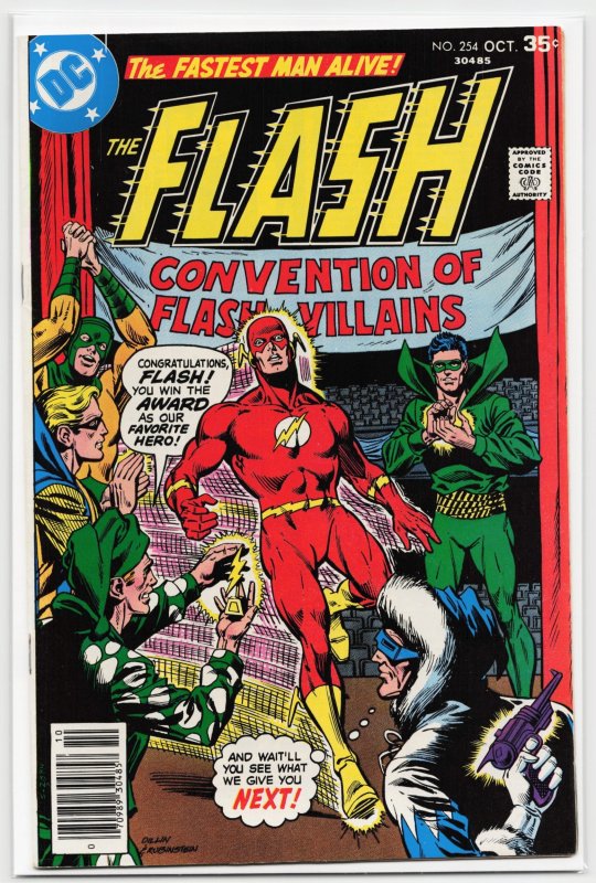 The Flash #254 (DC Comics, 1977), raw, ungraded comic book — front cover