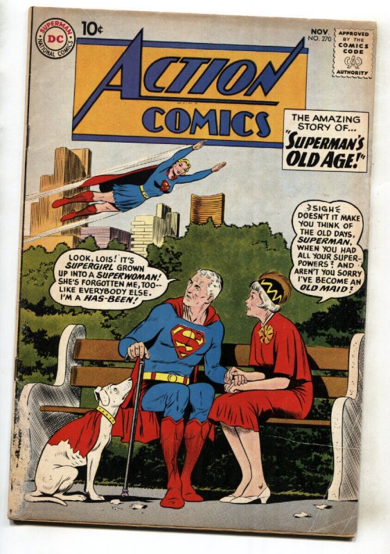 Action Comics #270 (DC Comics), raw, ungraded comic book — front cover