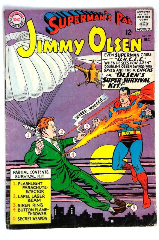 Superman's Pal Jimmy Olsen #89 (DC Comics, 1965), raw comic book in VG condition — front cover