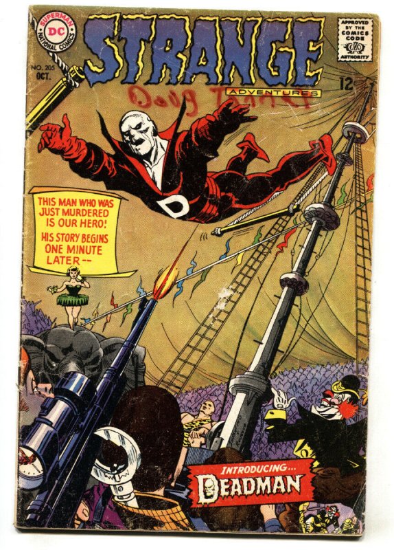 Strange Adventures #205 (DC Comics), raw, ungraded comic book — front cover