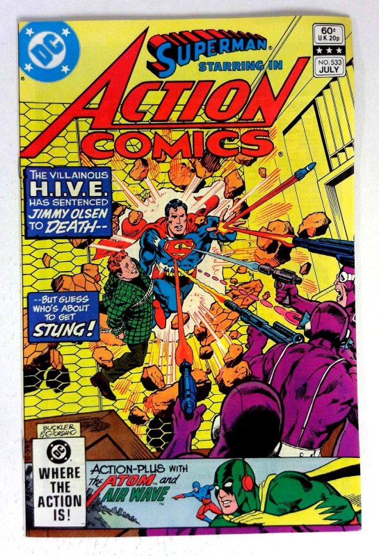Action #533 (DC Comics, 1982), raw comic book in NM- condition — front cover