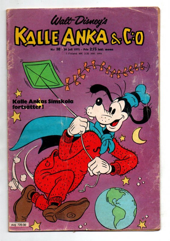 Walt Disneys Kalle Anka & C: O #30, raw comic book in GD/VG condition — front cover