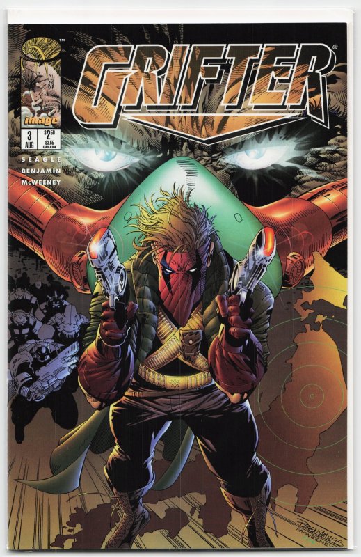 Grifter #3 (Image Comics, 1995), raw, ungraded comic book — front cover