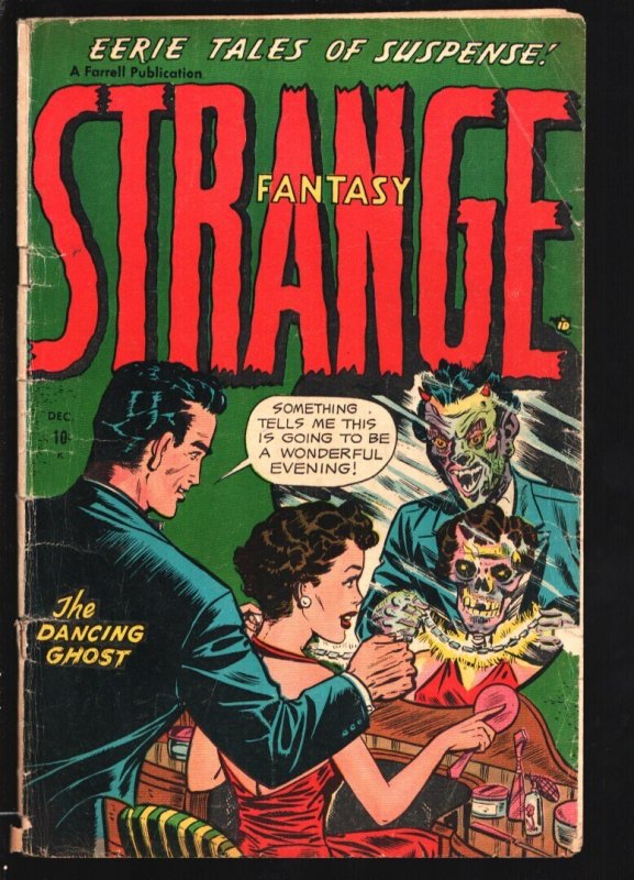Strange Fantasy #3 (Ajax-Farrell, 1952), raw, ungraded comic book — front cover
