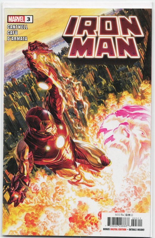 Iron Man #3 (Marvel Comics, 2021), raw, ungraded comic book — front cover