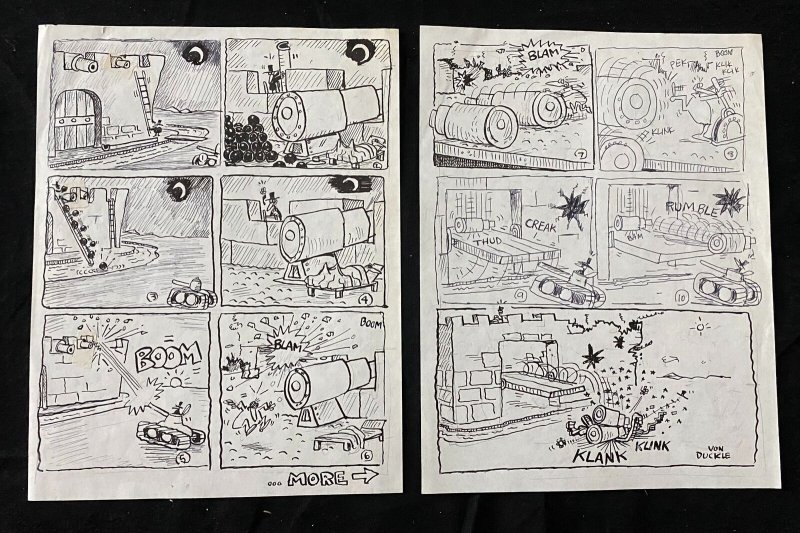 2 Page Duck Edwing Original art German MAD Magazine, raw, ungraded comic book — front cover