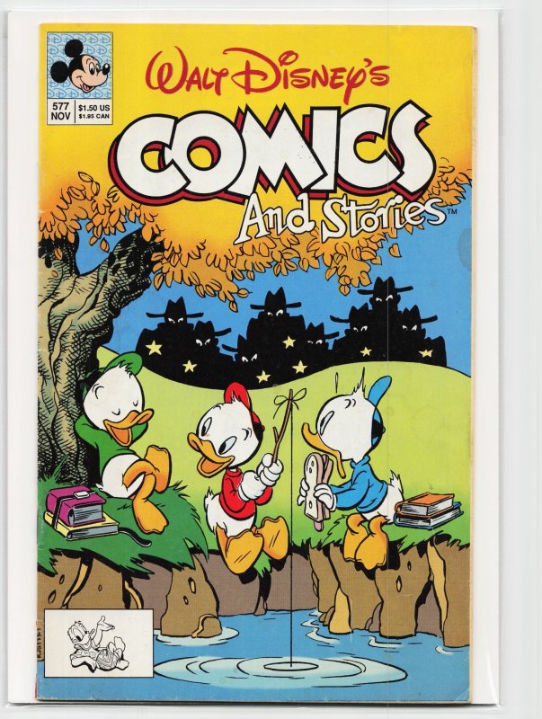 Walt Disney's Comics and Stories #577 (Gladstone, 1992), raw, ungraded comic book — front cover