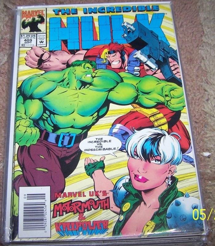 Incredible Hulk #409 (Marvel Comics, 1993), raw, ungraded comic book — front cover