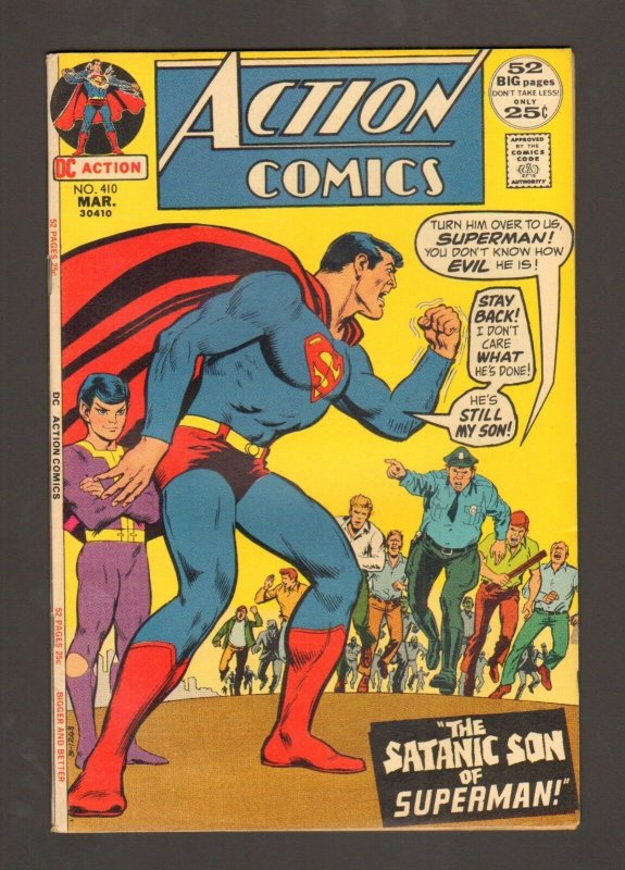 Action Comics #410 (DC Comics, 1972), raw comic book in 7.5 condition — front cover