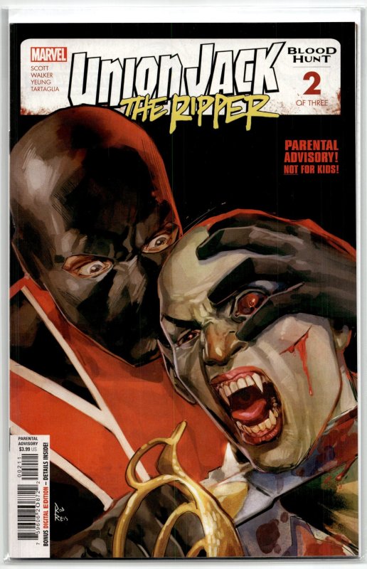 Union Jack the Ripper: Blood Hunt #2 (Marvel Comics, 2024), raw, ungraded comic book — front cover