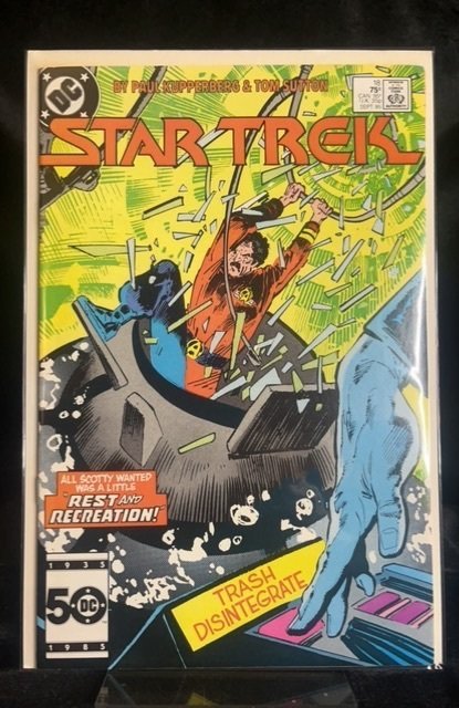 Star Trek #18 (DC Comics, 1985), raw, ungraded comic book — front cover