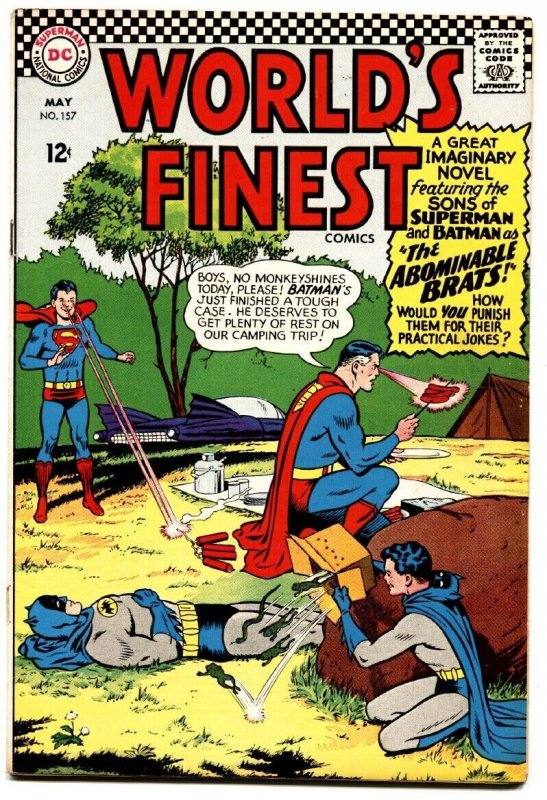 Worlds Finest #157 (DC Comics, 1966), raw, ungraded comic book — front cover