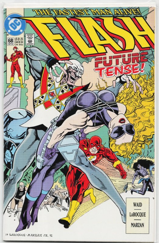 The Flash #68 (DC Comics, 1992), raw, ungraded comic book — front cover