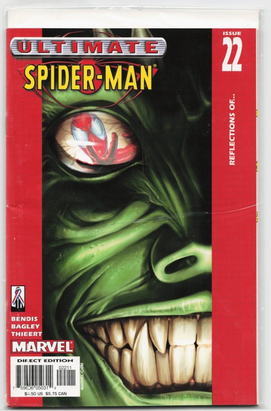 Ultimate Spider-Man #22 (Marvel Comics, 2002), raw, ungraded comic book — front cover
