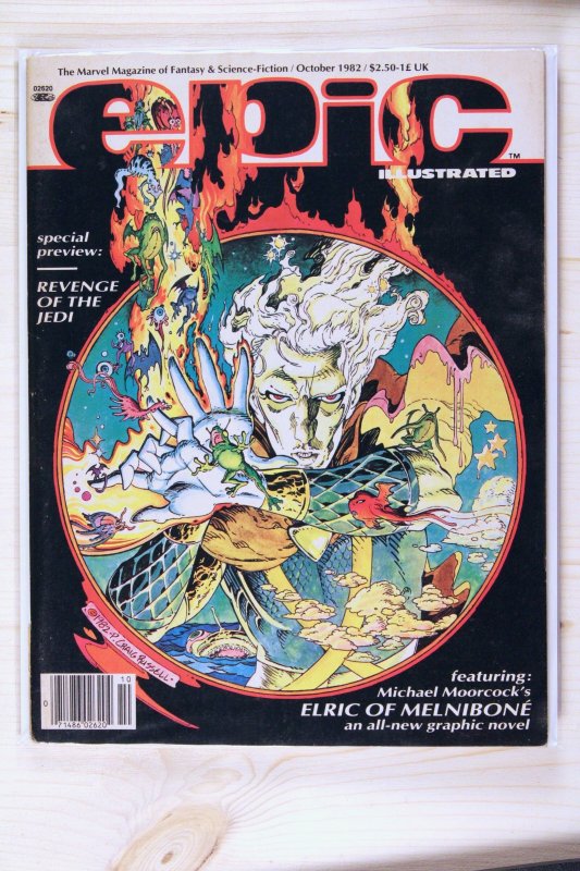 Epic Illustrated #14 (Marvel Comics, 1982), raw comic book in NM 9.4 condition — front cover