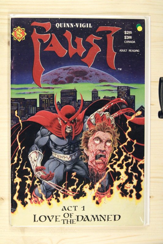 Faust: Love of the Damned #1 (1989), raw comic book in VF+ 8.5 condition — front cover