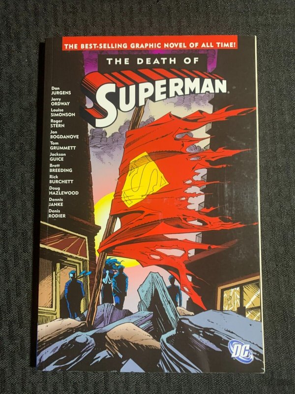 1993 Death OF Superman by Dan Jergens SC VF+ 8.5 17th DC Comics (DC Comics, 1993), raw comic book in VF+ 8.5 condition — front cover
