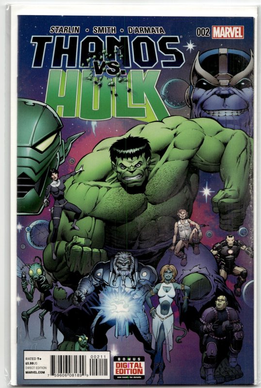 Thanos vs. Hulk #2 (2015), raw, ungraded comic book — front cover