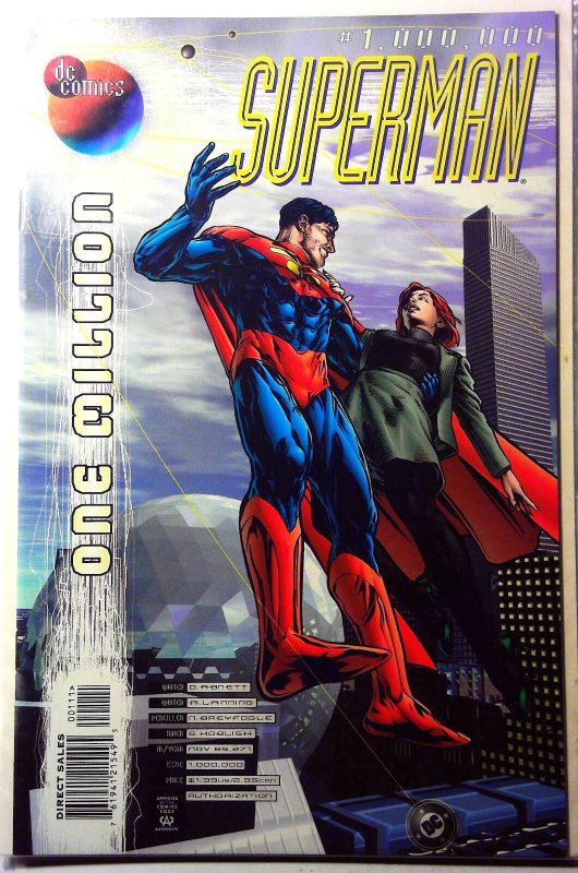 Superman One Million #1 (DC Comics, 1998), raw, ungraded comic book — front cover