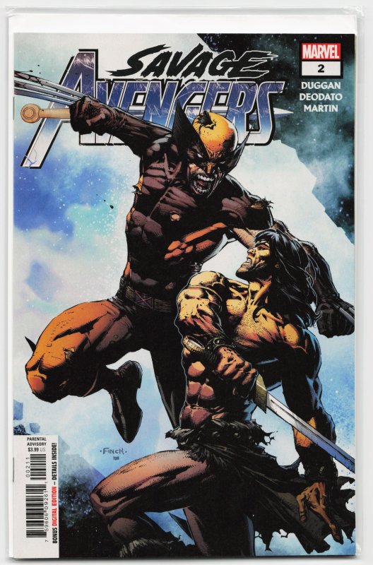 Savage Avengers #2 (Marvel Comics, 2019), raw, ungraded comic book — front cover
