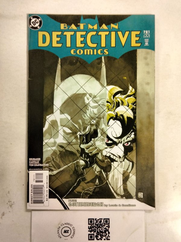 Detective Comics #781 (DC Comics), raw comic book in VF condition — front cover
