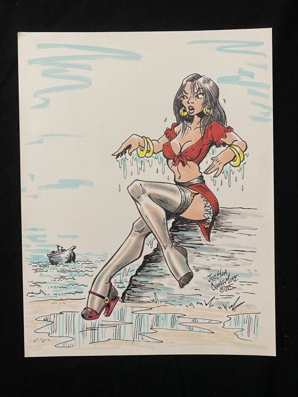 Original Senorita Rio Pin Up by Joshua Quagmire 1985 (1985), raw, ungraded comic book — front cover