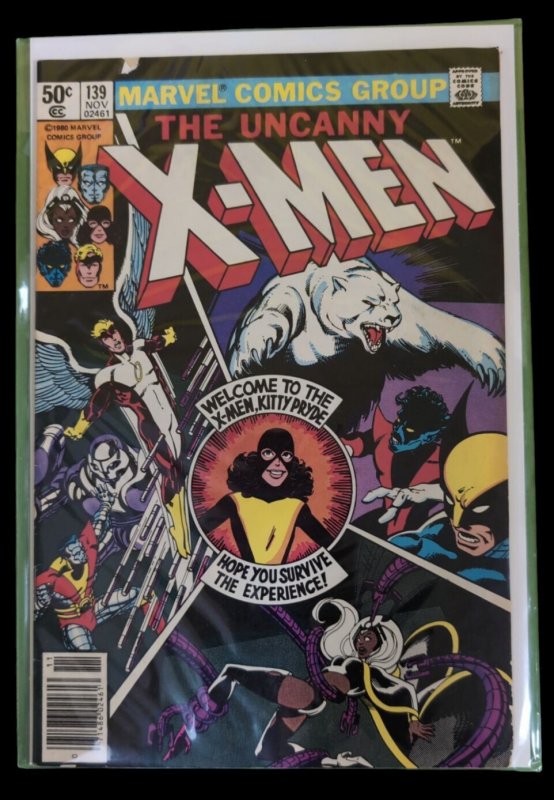 Uncanny X-Men #139 (Marvel Comics, 1980), raw comic book in FN condition — front cover