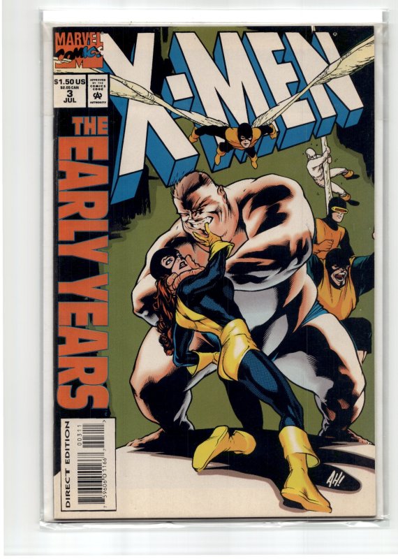 X-Men: The Early Years #3 (1994), raw, ungraded comic book — front cover