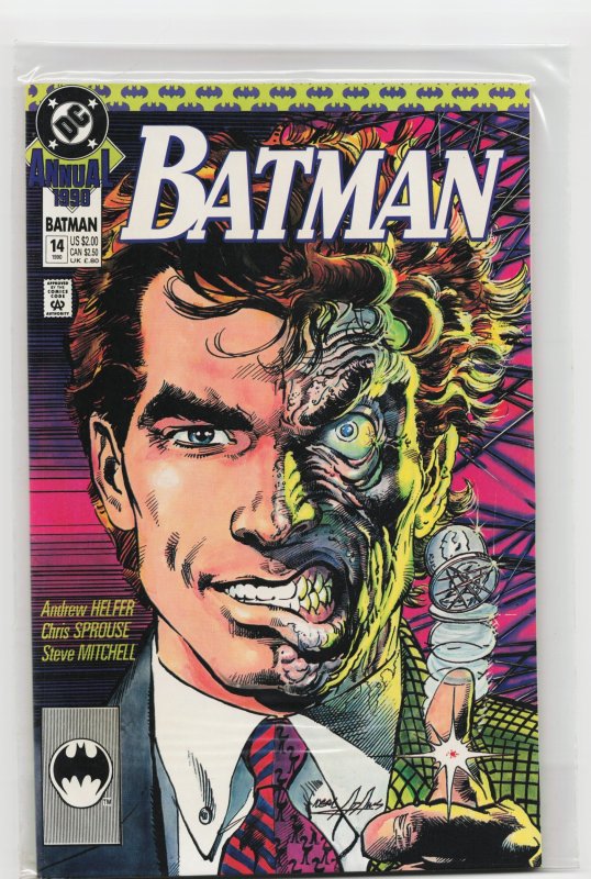 Batman Annual #14 (DC Comics, 1990), raw, ungraded comic book — front cover