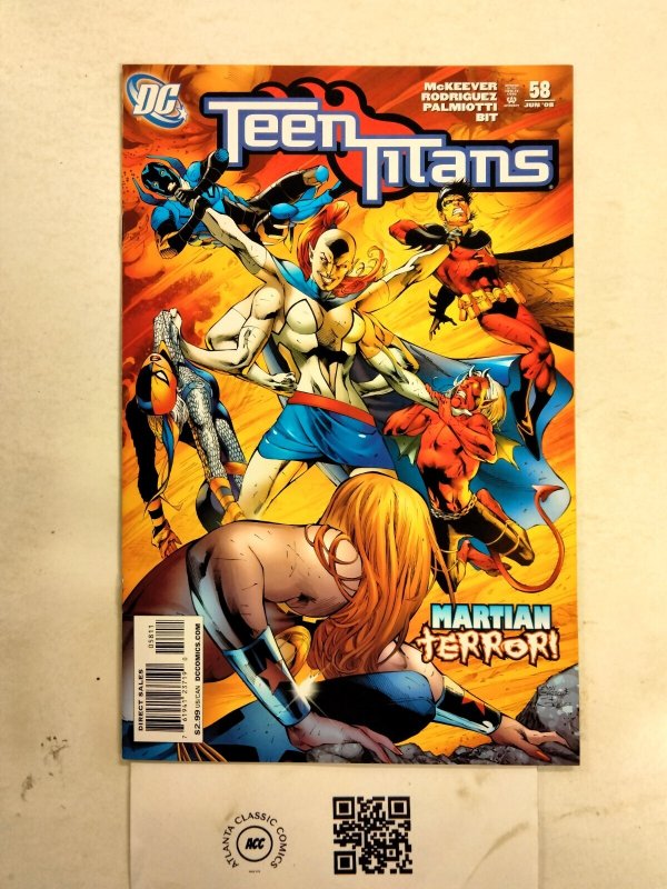 Teen Titans #58 (DC Comics), raw comic book in NM condition — front cover