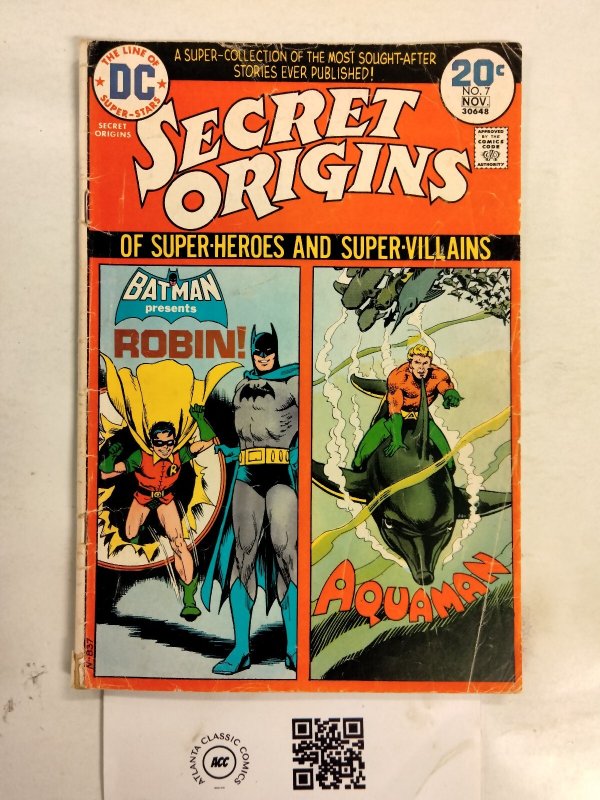 Secret Origins #7 (DC Comics), raw comic book in FN condition — front cover