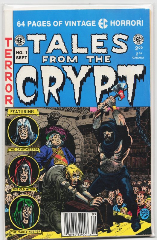 Tales from the Crypt #1 (Gladstone Publishing, 1991), raw, ungraded comic book — front cover