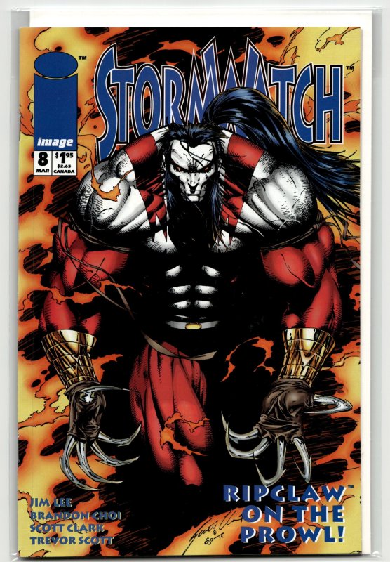 Stormwatch #8 (Image Comics, 1994), raw, ungraded comic book — front cover