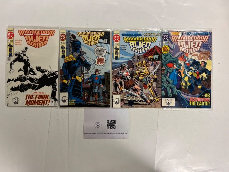 4 Armageddon DC Comic Books # 1 2 3 4 Batman Superman Wonder Woman 25 JS58, raw, ungraded comic book — front cover