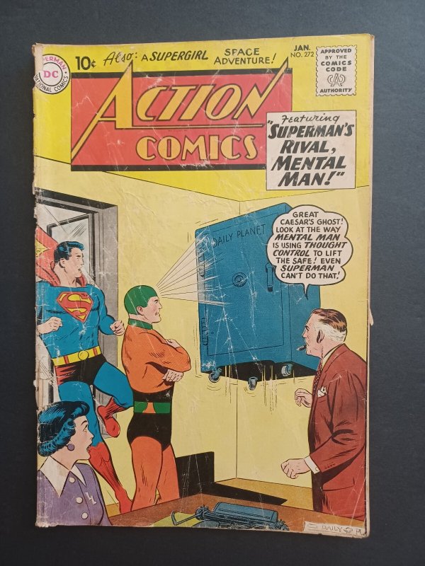 Action Comics #272 (DC Comics, 1961), raw comic book in FR/GD condition — front cover