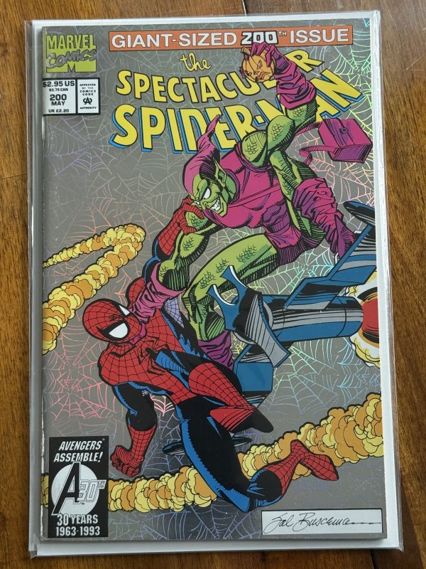 The Spectacular Spider-Man #200 (Marvel Comics, 1993), raw comic book in VF/NM 9.0 condition — front cover