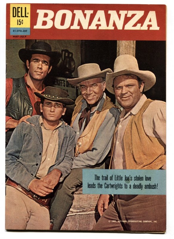 Bonanza Comics #01-070-207 1962- Dell-Photo Cover-File Copy-VF+ (1962), raw comic book in VF+ condition — front cover