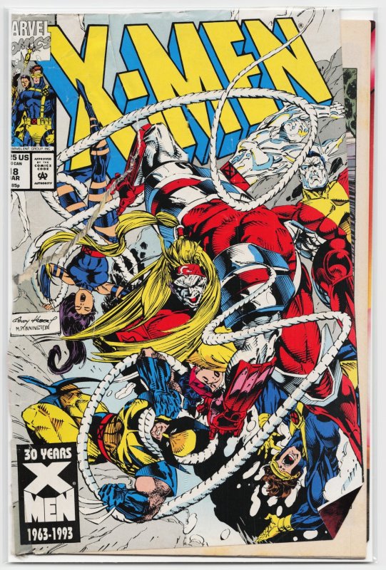 X-Men #18 (Marvel Comics, 1993), raw, ungraded comic book — front cover