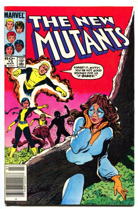 New Mutants #13 - 1983 - Marvel - Fn/vf - Comic Book (Marvel Comics, 1983), raw comic book in FN/VF condition — front cover