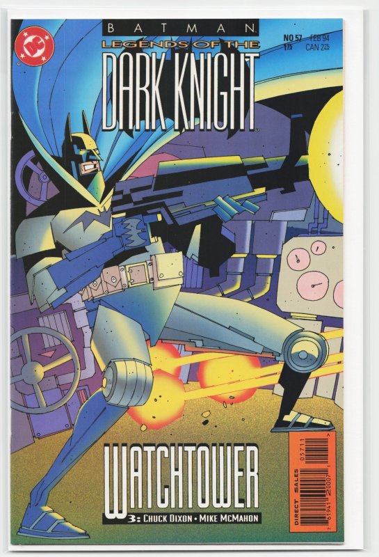 Batman: Legends of the Dark Knight #57 (DC Comics, 1994), raw, ungraded comic book — front cover