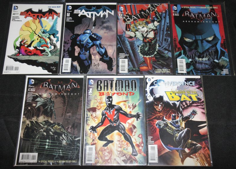 DC Batman, Suicide Squad, Harley Quinn 50pc Mid Grade Comic Lot VF w/ TPBs (DC Comics), raw comic book in VF condition — front cover