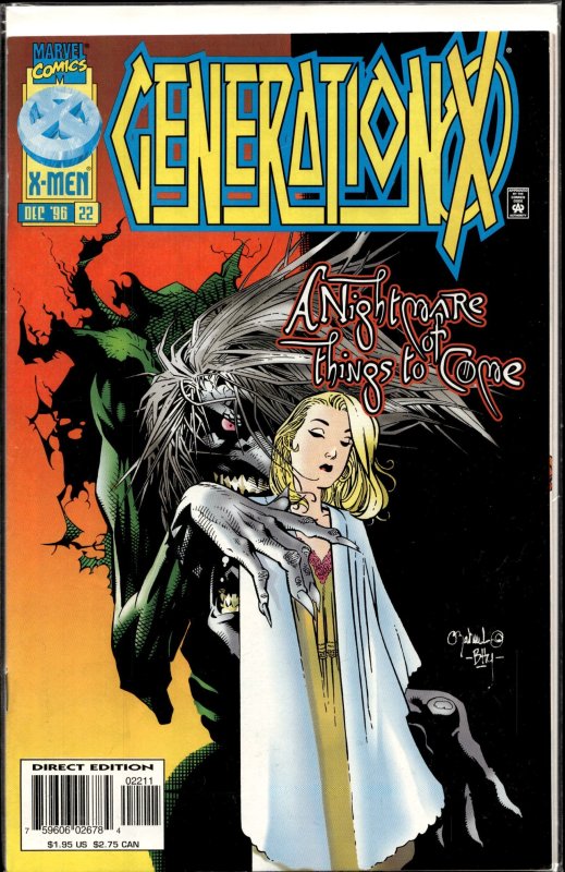 Generation X #22 (Marvel Comics, 1996), raw, ungraded comic book — front cover