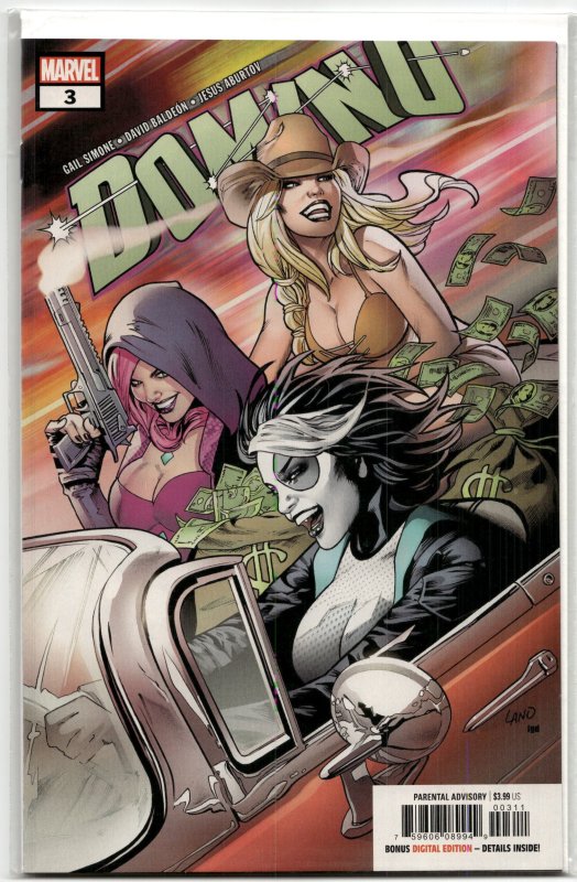 Domino #3 (Marvel Comics, 2018), raw, ungraded comic book — front cover