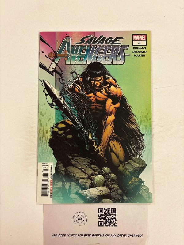 Savage Avengers #3 (Marvel Comics), raw comic book in NM condition — front cover