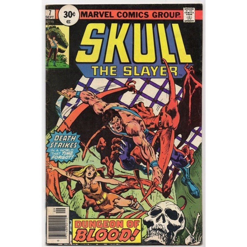 Skull the Slayer #7 (Marvel Comics, 1976), raw comic book in VG/FN 5.0 condition — front cover