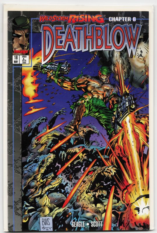 Deathblow #16 (Image Comics, 1995), raw, ungraded comic book — front cover