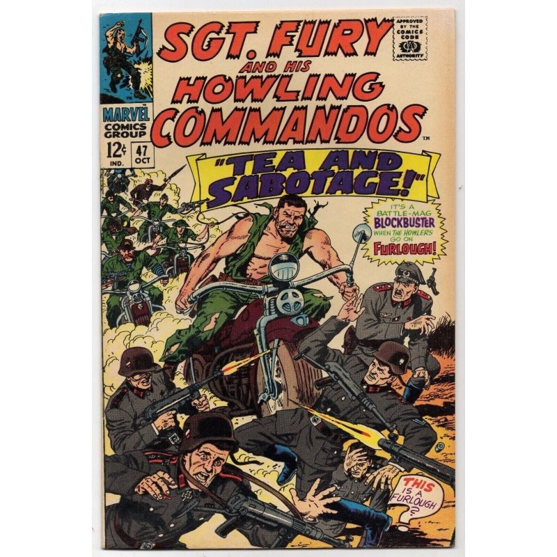 Sgt. Fury and his Howling Commandos #47 (Marvel Comics, 1967), raw comic book in VG/FN 5.0 condition — front cover