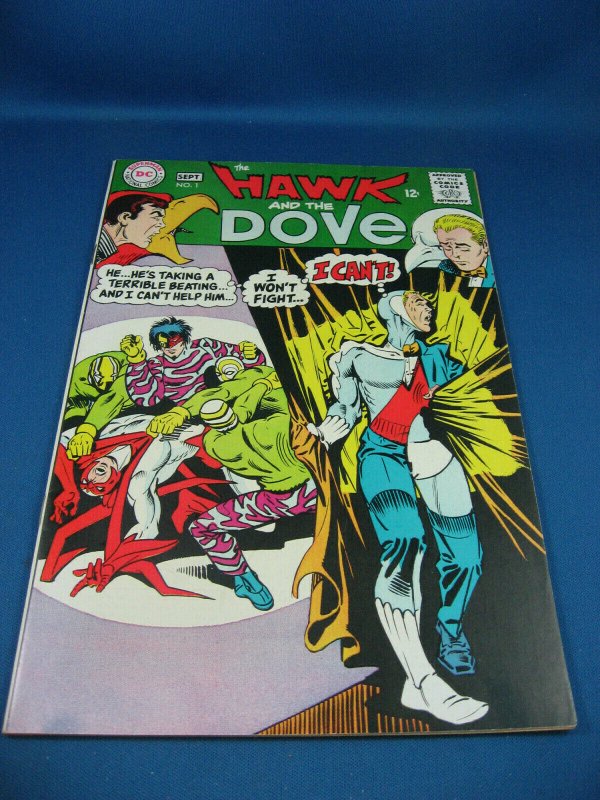 Hawk and Dove #1 (1968), raw comic book in NM condition — front cover