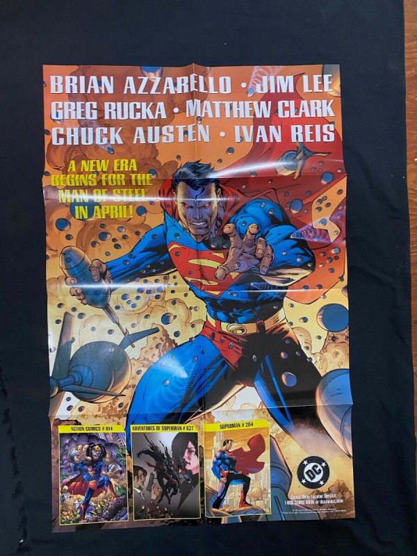 Superman Comic Line DC Promo Comic Poster 2004 (DC Comics, 2004), raw, ungraded comic book — front cover