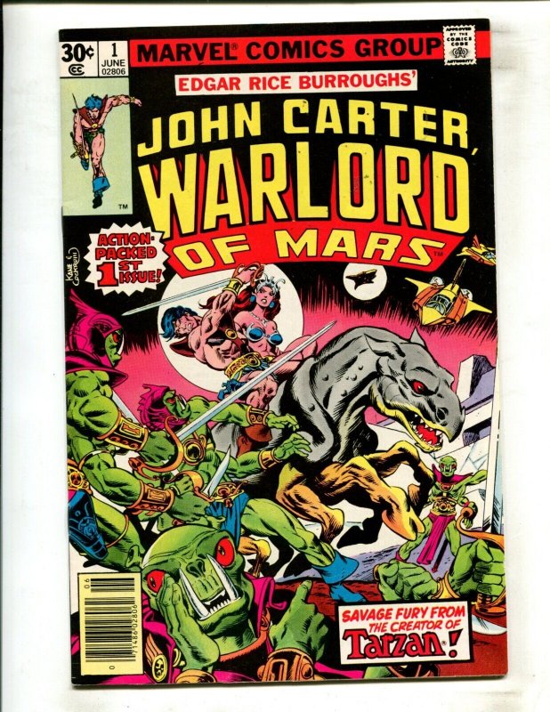 John Carter Warlord of Mars #1 (Marvel Comics, 1977), raw comic book in 9.2 condition — front cover